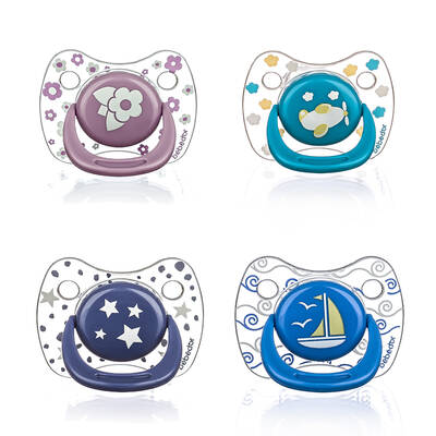 BEBEDOR TRANSPARENT PACIFIER (18+ MONTHS)