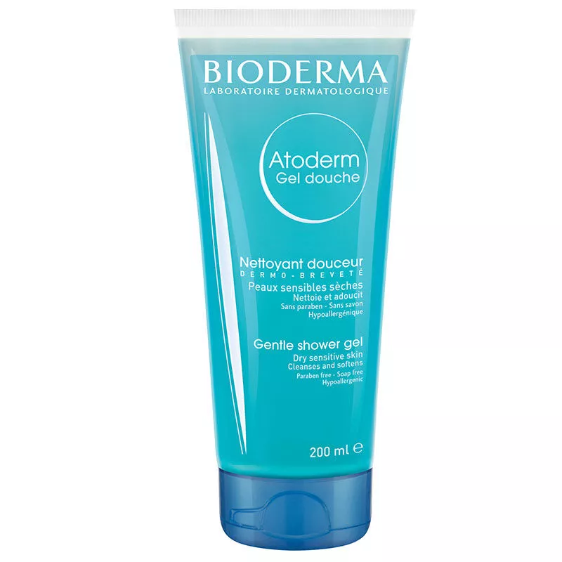 Bioderma Гель для душа для сухой и чувствительной кожи.