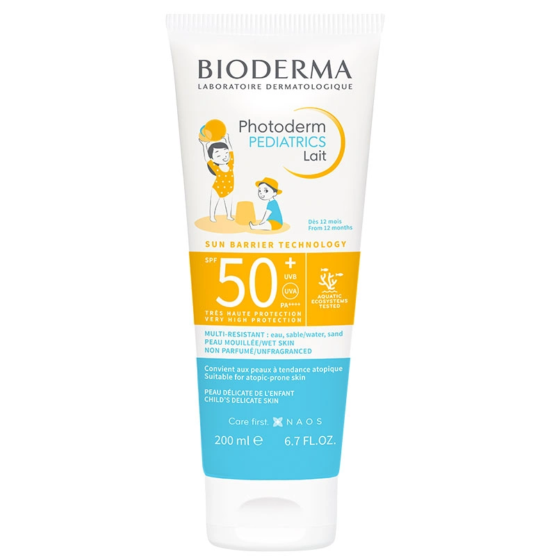 Bioderma Солнцезащитное молочко для детей и младенцев.