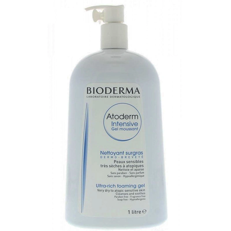 Bioderma Atoderm Интенсивный очищающий, пенящийся гель.