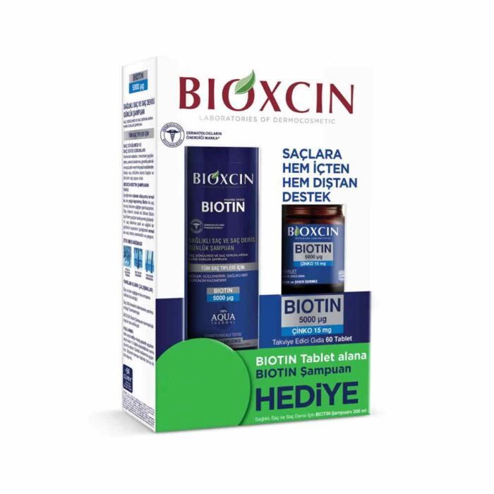 BIOXCIN Биотин 5000 мкг 60 таблеток.