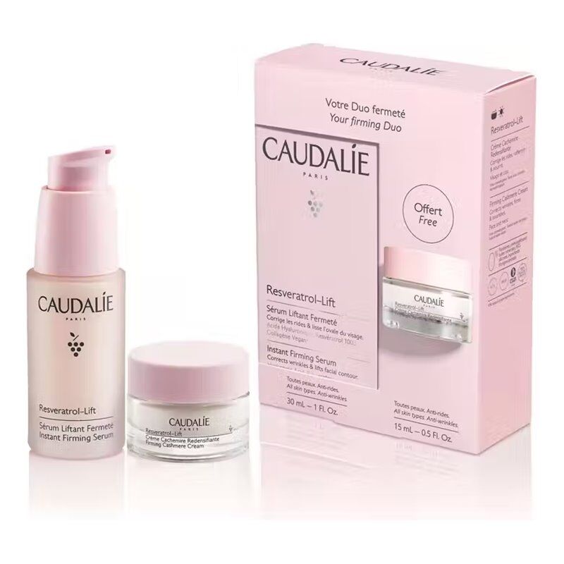 CAUDALİE RESVERATROL SERUM 30ML + RESVERATROL LİFT KAŞMİR KREM 15ML