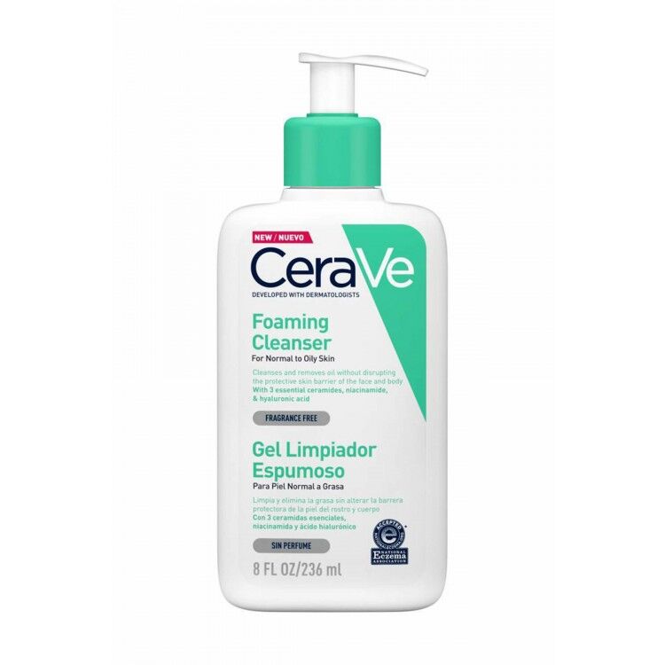 CERAVE Интенсивно очищающий гель для нормальной и жирной кожи лица и тела.