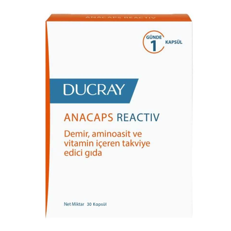 Ducray Anacaps Reactiv Takviye Edici Gıda 30 Kapsül