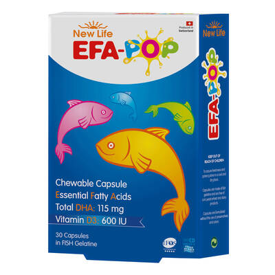 New Life EFA Fish Oil 30 Chewable Capsules