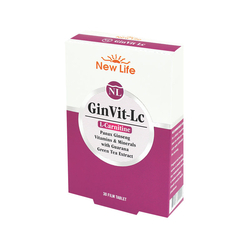 New Life GinVit-Lc Food Supplement 30 Tablets - Thumbnail