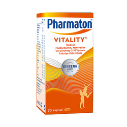 PHARMATON VITALITY 30 KAPSÜL - Thumbnail