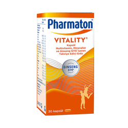 Pharmaton Vitality 30 Capsules - Thumbnail