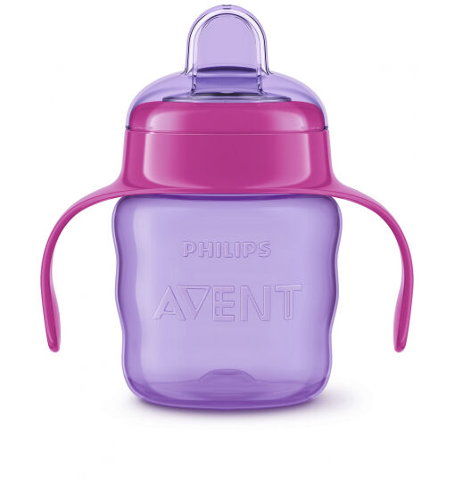 Philips Avent Обучающая чашка-непроливайка для девочек 6 мес.+ 7 унций 200 мл.