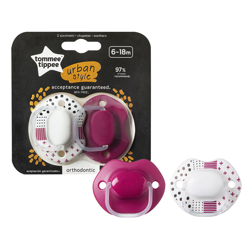 Tommee Tippee Urban Style Emzik 2 Adet - Kız