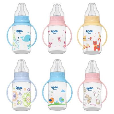 WEE BABY CLASSIC FEEDING BOTTLE WITH HANDLES 150ML