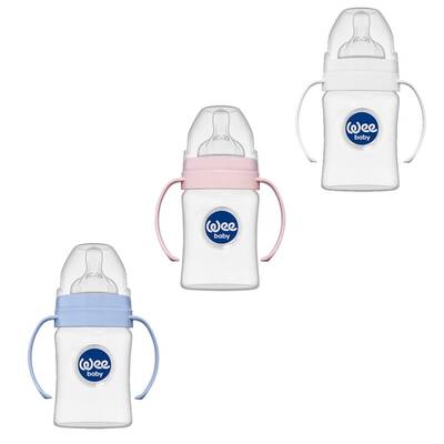 WEE BABY FEEDING BOTTLE WITH HANDLES 150ML
