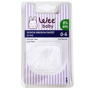 WEE BABY SILICONE BOTTLE PACIFIER (0-6 MONTHS)