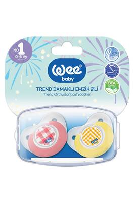 WEE BABY TREND ORTHODONTIC SOOTHER (0-6 MONTHS)